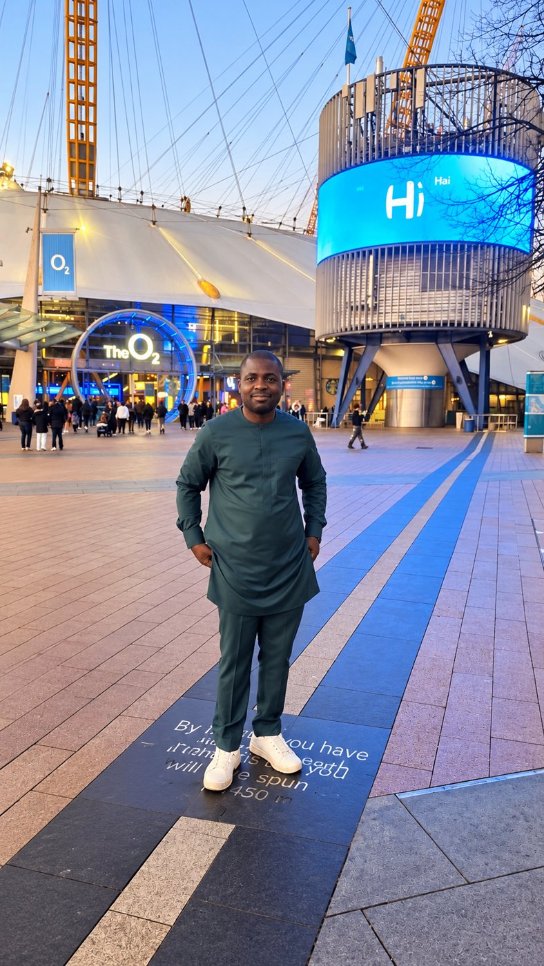 Mr. Akinpelu in dark green attire